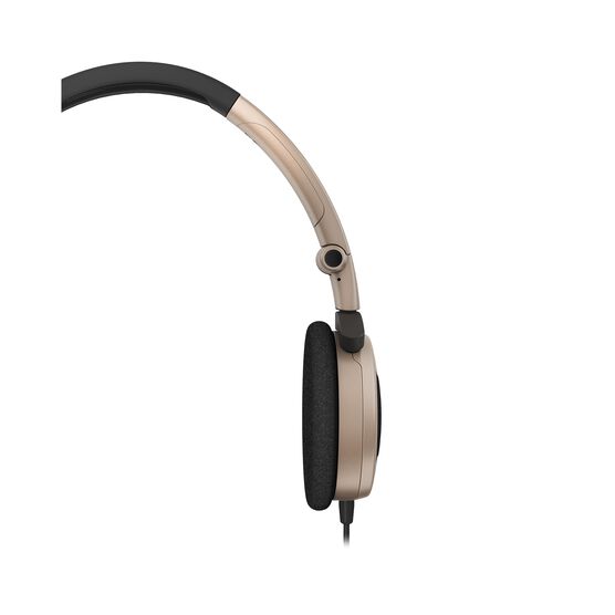 Y 30 - Brown - Stylish, uncomplicated, foldable headphones with 1 button universal remote/mic - Detailshot 2