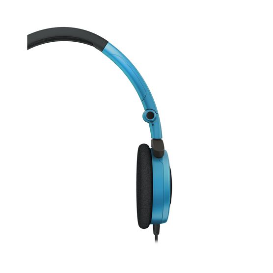Y 30 - Teal - Stylish, uncomplicated, foldable headphones with 1 button universal remote/mic - Detailshot 1