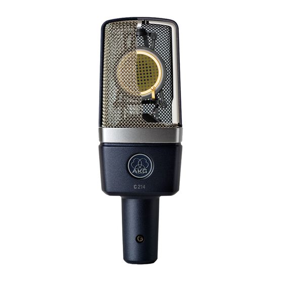 C214 - Black - Professional 
large-diaphragm 
condenser microphone - Detailshot 1