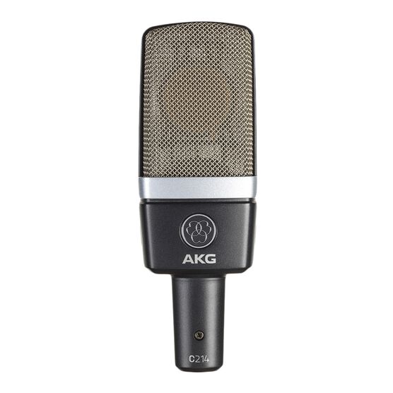 C214 - Black - Professional 
large-diaphragm 
condenser microphone - Hero