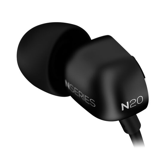 N20 - Black - Reference class in-ear headphones in aluminum enclousure - Detailshot 2