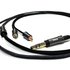 3.5mm 3 pole plug stereo mini-MMCX(L/R)Earphone cable CN120-3.5e - Black - Hero