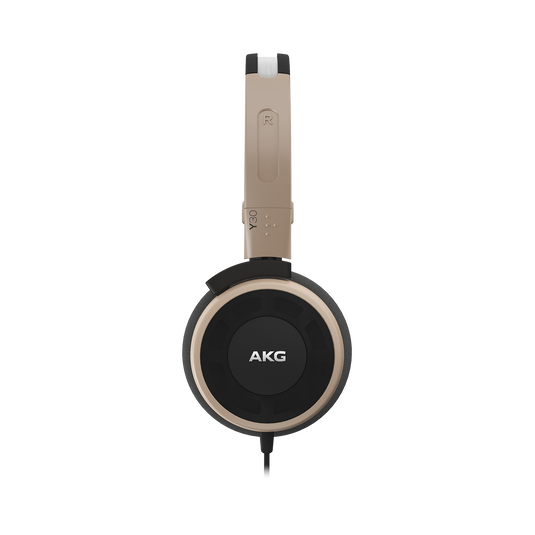 Y 30 - Brown - Stylish, uncomplicated, foldable headphones with 1 button universal remote/mic - Detailshot 1 image number null