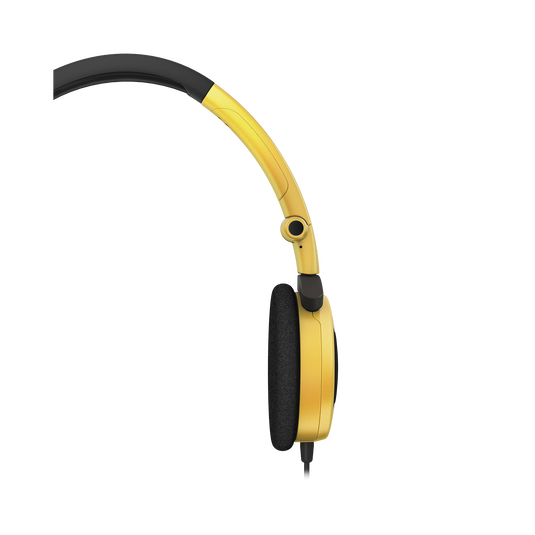 Y 30 - Yellow - Stylish, uncomplicated, foldable headphones with 1 button universal remote/mic - Detailshot 1 image number null
