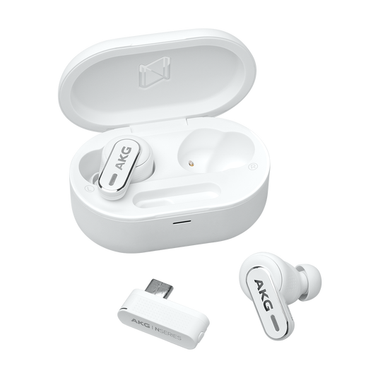 AKG N5 Hybrid - White - True wireless noise cancelling earbuds - Detailshot 1 image number null