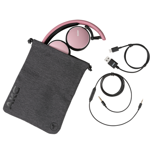 AKG Y400 WIRELESS - Pink - Wireless mini on-ear headphones - Detailshot 3 image number null