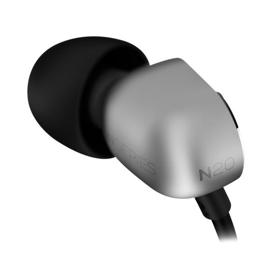 N20U - Silver - Reference class in-ear headphones with universal 3 button remote. - Detailshot 2 image number null