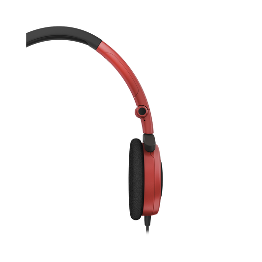 Y 30 - Red - Stylish, uncomplicated, foldable headphones with 1 button universal remote/mic - Detailshot 2 image number null