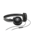 Y 30 - Black - Stylish, uncomplicated, foldable headphones with 1 button universal remote/mic - Hero