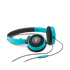 Y 30 - Teal - Stylish, uncomplicated, foldable headphones with 1 button universal remote/mic - Hero
