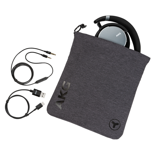 AKG Y600NC WIRELESS - Gun Metal - Wireless over-ear NC headphones - Detailshot 2 image number null