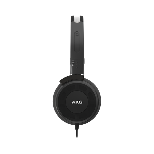 Y 30 - Black - Stylish, uncomplicated, foldable headphones with 1 button universal remote/mic - Detailshot 1 image number null