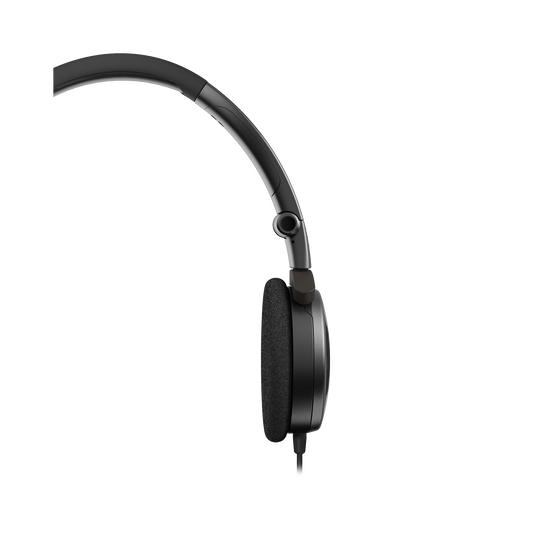 Y 30 - Black - Stylish, uncomplicated, foldable headphones with 1 button universal remote/mic - Detailshot 2 image number null