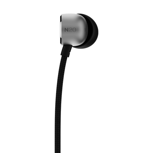 N20U - Silver - Reference class in-ear headphones with universal 3 button remote. - Back image number null