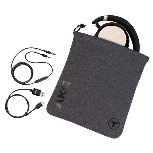 AKG Y600NC WIRELESS - Beige - Wireless over-ear NC headphones - Detailshot 2 image number null