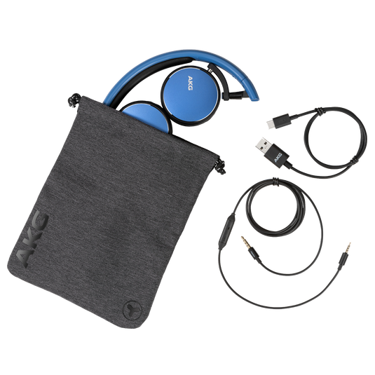 AKG Y400 WIRELESS - Blue - Wireless mini on-ear headphones - Detailshot 3 image number null