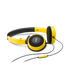 Y 30 - Yellow - Stylish, uncomplicated, foldable headphones with 1 button universal remote/mic - Hero