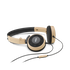Y 30 - Brown - Stylish, uncomplicated, foldable headphones with 1 button universal remote/mic - Hero