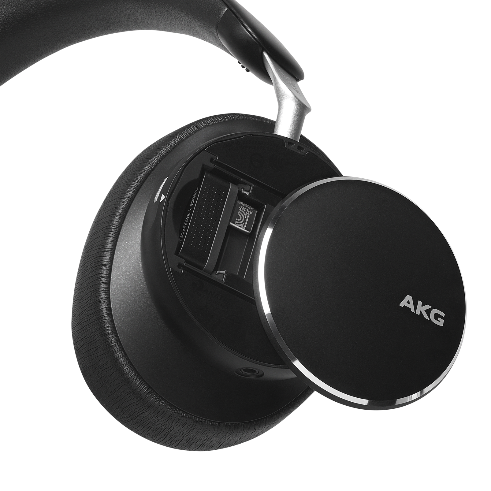 AKG N9 Hybrid - Black - Wireless over-ear noise cancelling headphones - Front