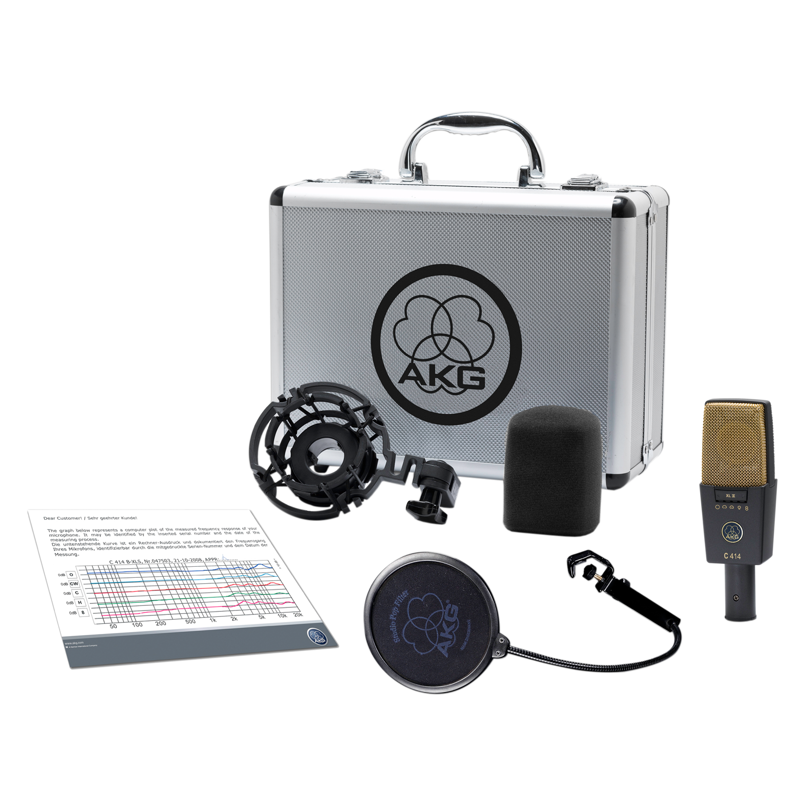 受注製作【超美品】AKG C414 XLS コンデンサーマイク 配信機器・PA機器・レコーディング機器