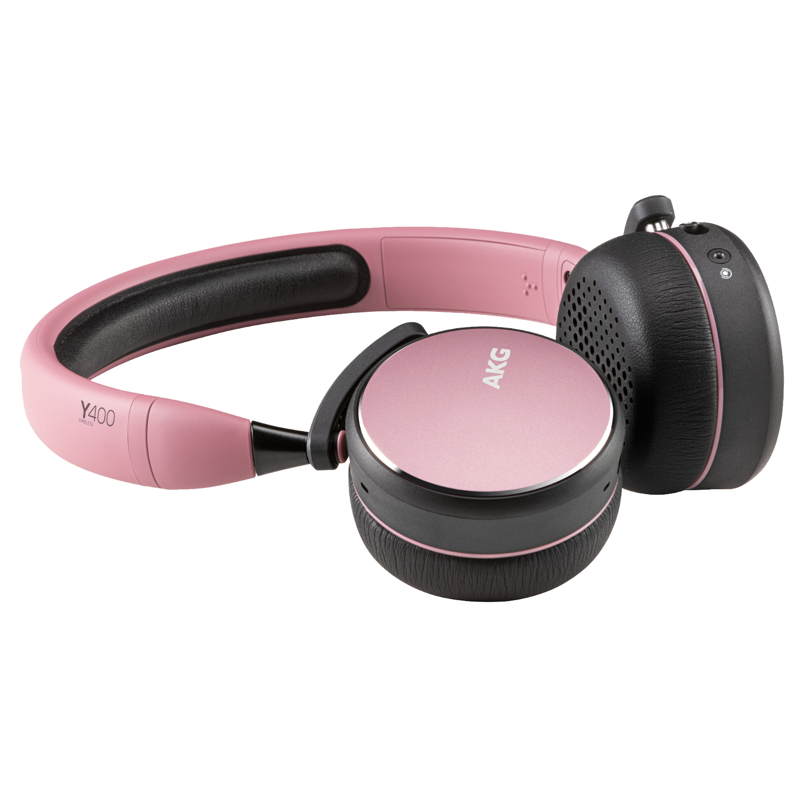 AKG Y400 WIRELESS - Pink - Wireless mini on-ear headphones - Detailshot 2