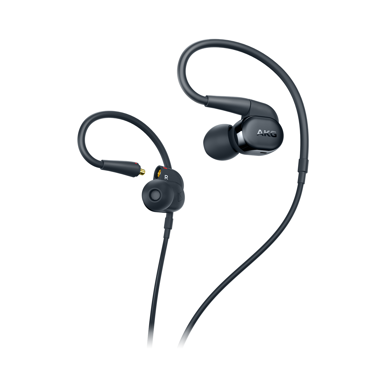 AKG N30 - Black - Hi-Res in-ear headphones with customizable sound - Hero