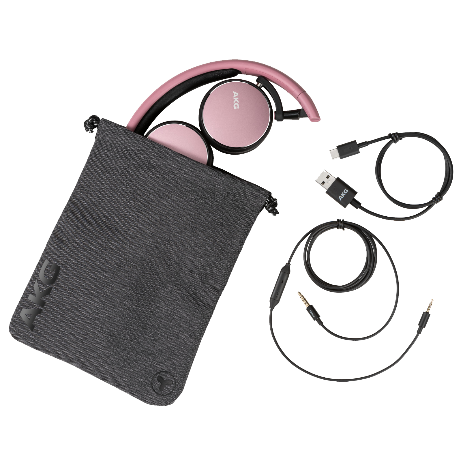AKG Y400 WIRELESS - Pink - Wireless mini on-ear headphones - Detailshot 3