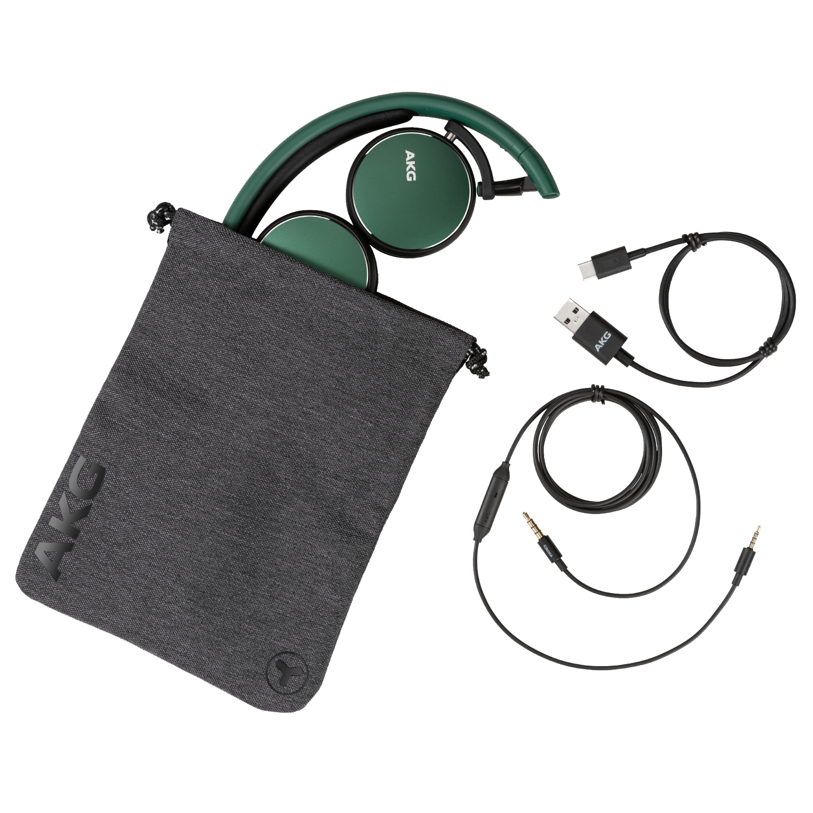 AKG Y400 WIRELESS - Green - Wireless mini on-ear headphones - Detailshot 3